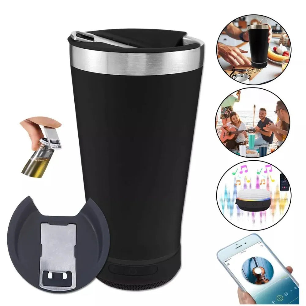 VASO TÉRMICO CON PARLANTE BLUETOOTH + REGALO SORPRESA