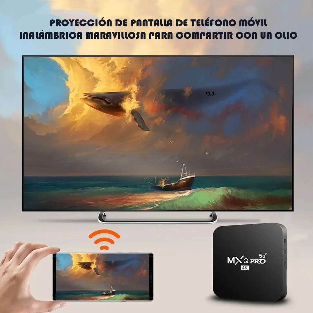 TV BOX 4K ANDROID SMART TV 5G™ + REGALLO🎁