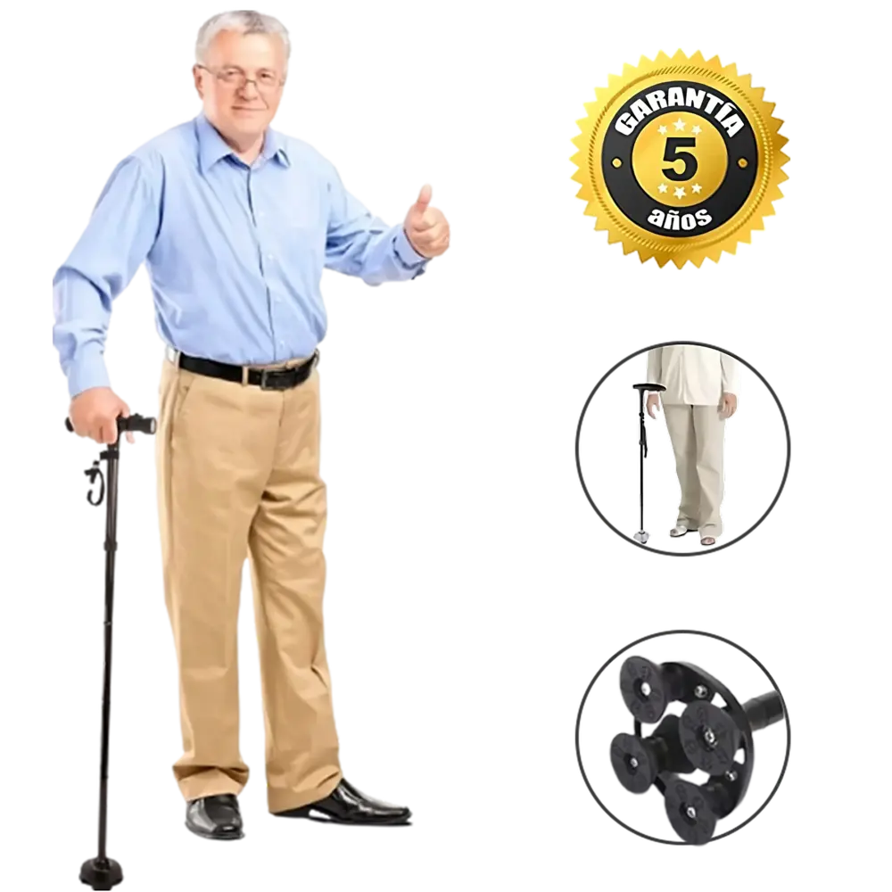 Smart Stick™ - El primer bastón inteligente que ayuda a mejorar el dolor de rodillas (Gracias a su cuádruple apoyo)