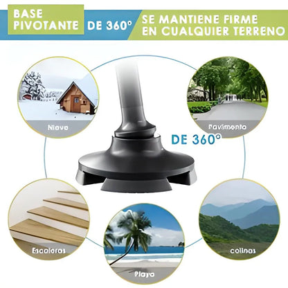 Smart Stick™ - El primer bastón inteligente que ayuda a mejorar el dolor de rodillas (Gracias a su cuádruple apoyo)