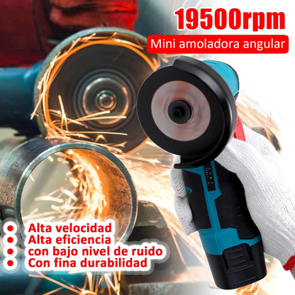 Kit Amoladora Angular 4 en 1 Inalámbrica + 2 Batería 12V