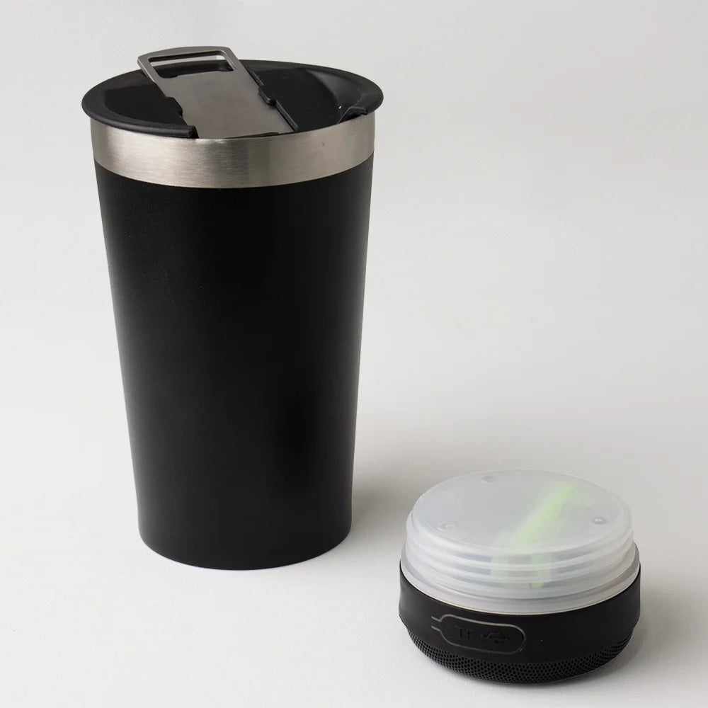 VASO TÉRMICO CON PARLANTE BLUETOOTH + REGALO SORPRESA