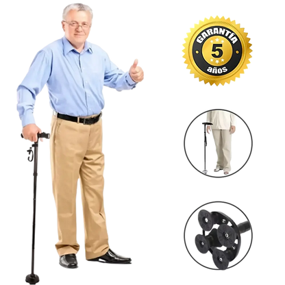 Smart Stick™ - El primer bastón inteligente que ayuda a mejorar el dolor de rodillas (Gracias a su cuádruple apoyo)